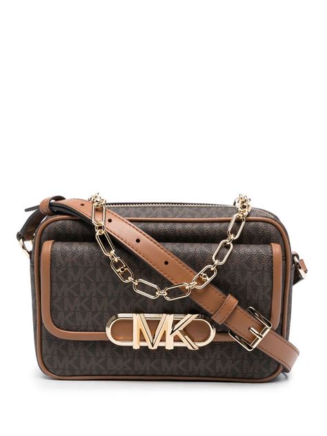 michael kors parker medium leather crossbody bag|michael kors large crossbody handbags.